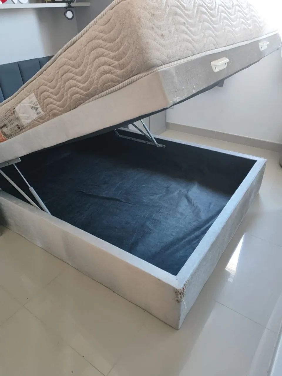 Cama box de viúva com baú e colchão  - Foto 3