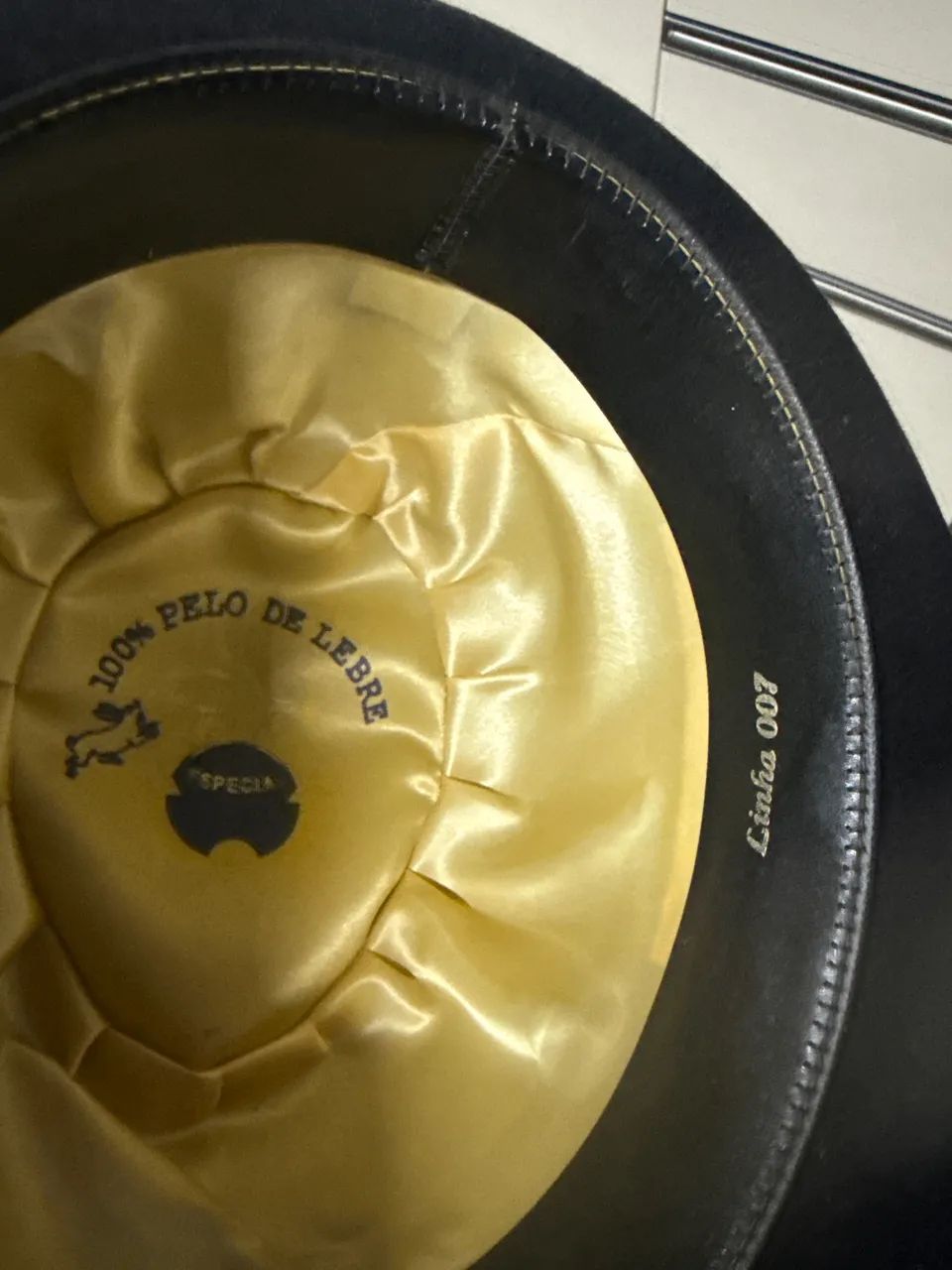 Chapéu antigo 100% pele de lebre marca Curi - Foto 3