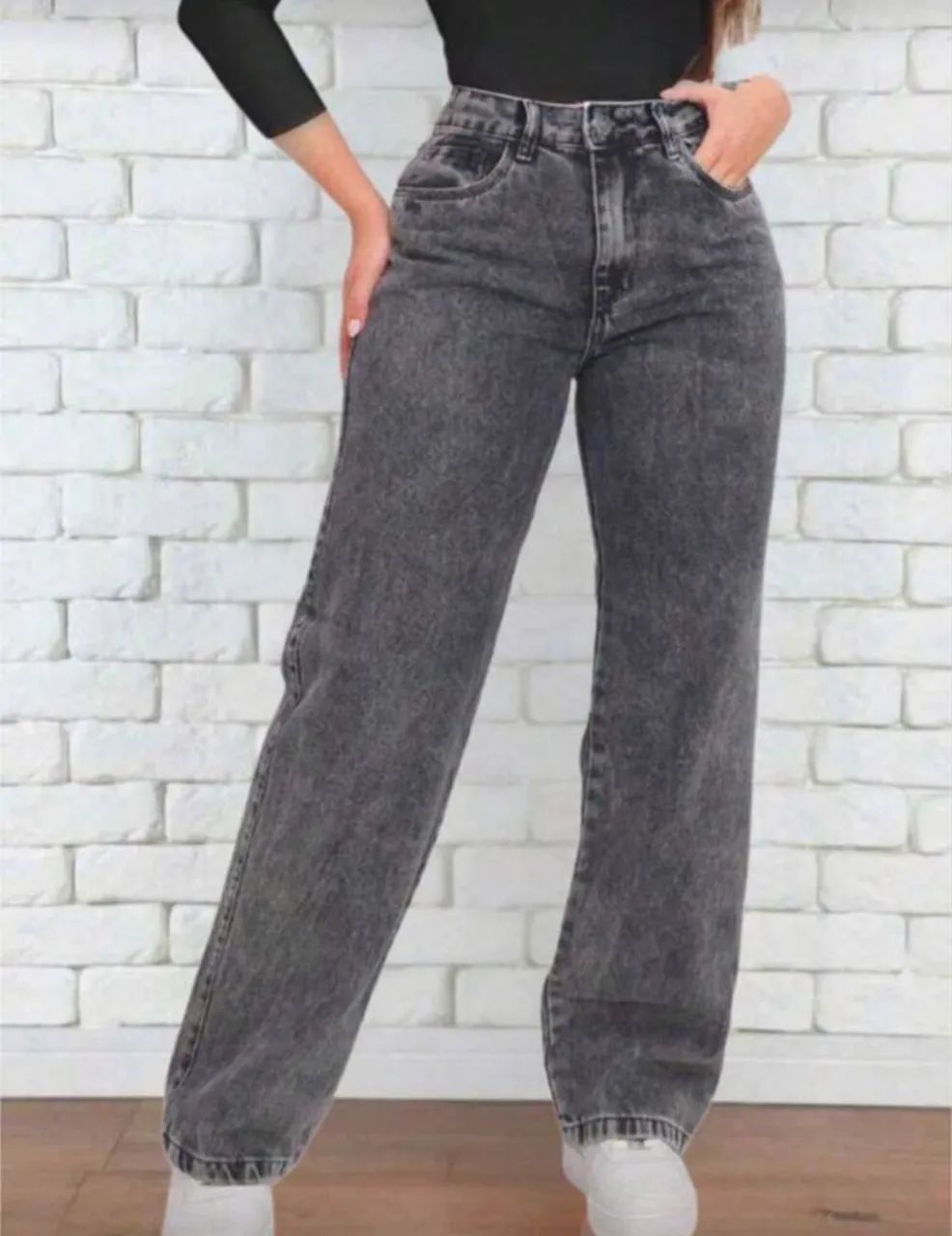 Calça jeans wide lag - Foto 2