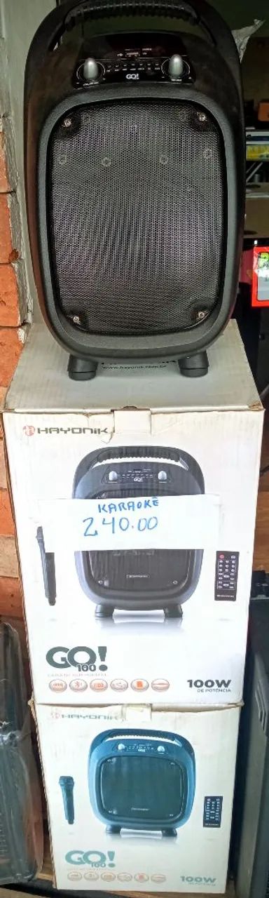 Caixa de som karaokê 