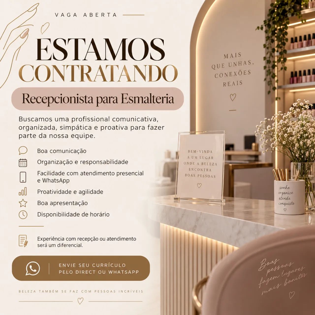 ? ESTAMOS CONTRATANDO | RECEPCIONISTA ? 