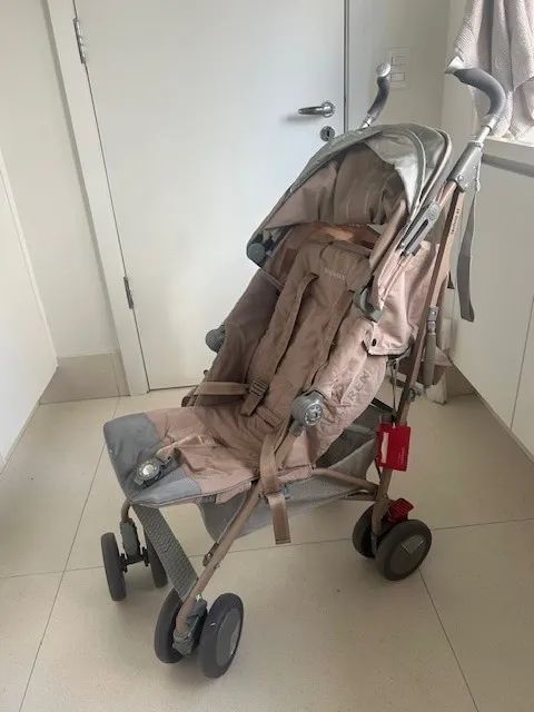 Carrinho de Bebê Mclaren Bege - Modelo techno XT 