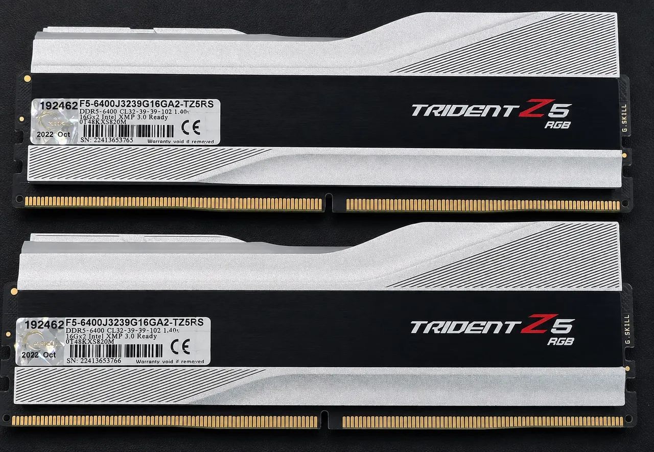 【新品未開封】G.SKILL DDR5-6400 32GB CL32 G.Skill 6400 mhz CL32 Trident Z5 RGB 32GB (2x16GB) DDR5 Memoria