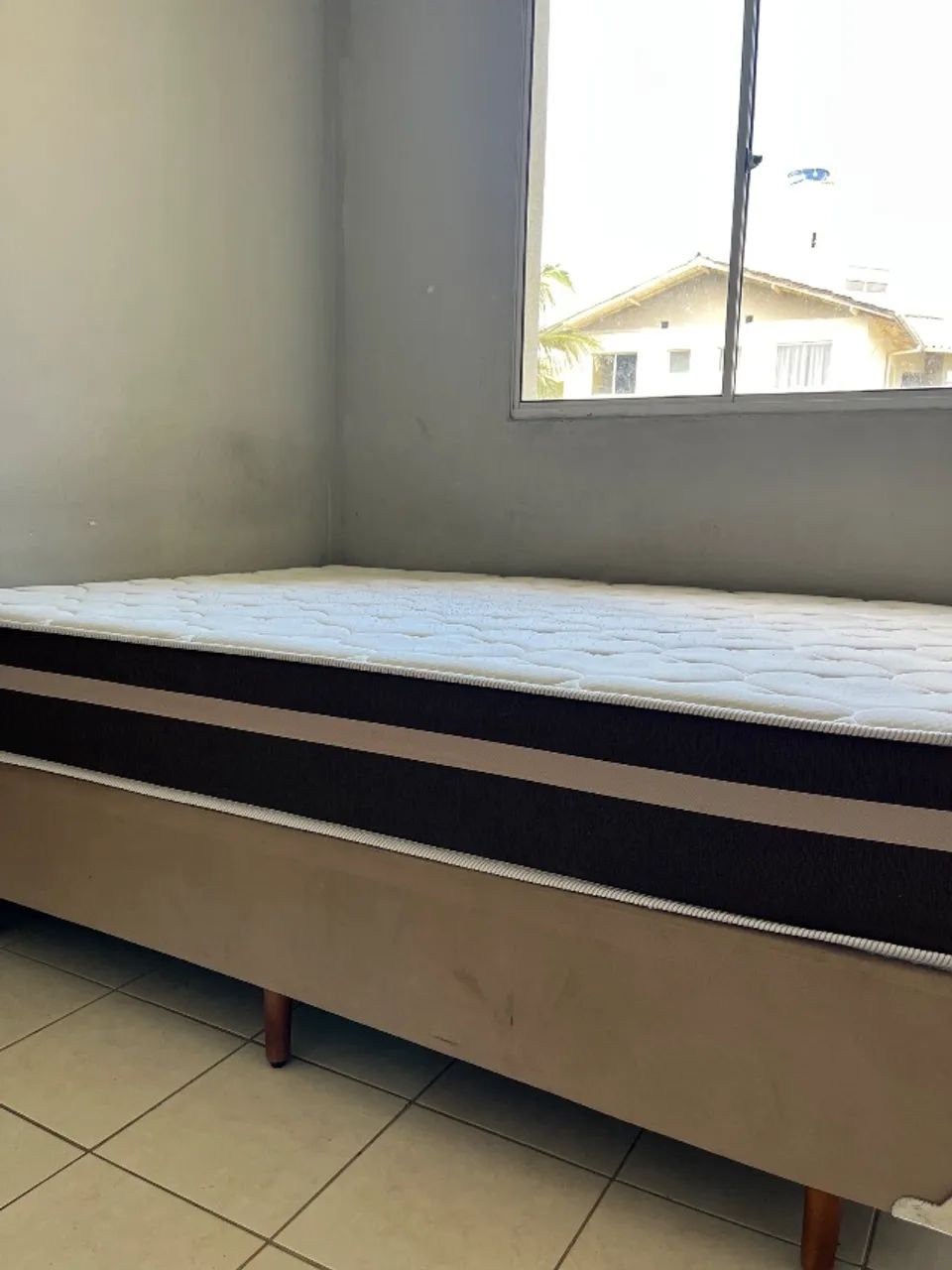 Cama box casal + colchão 