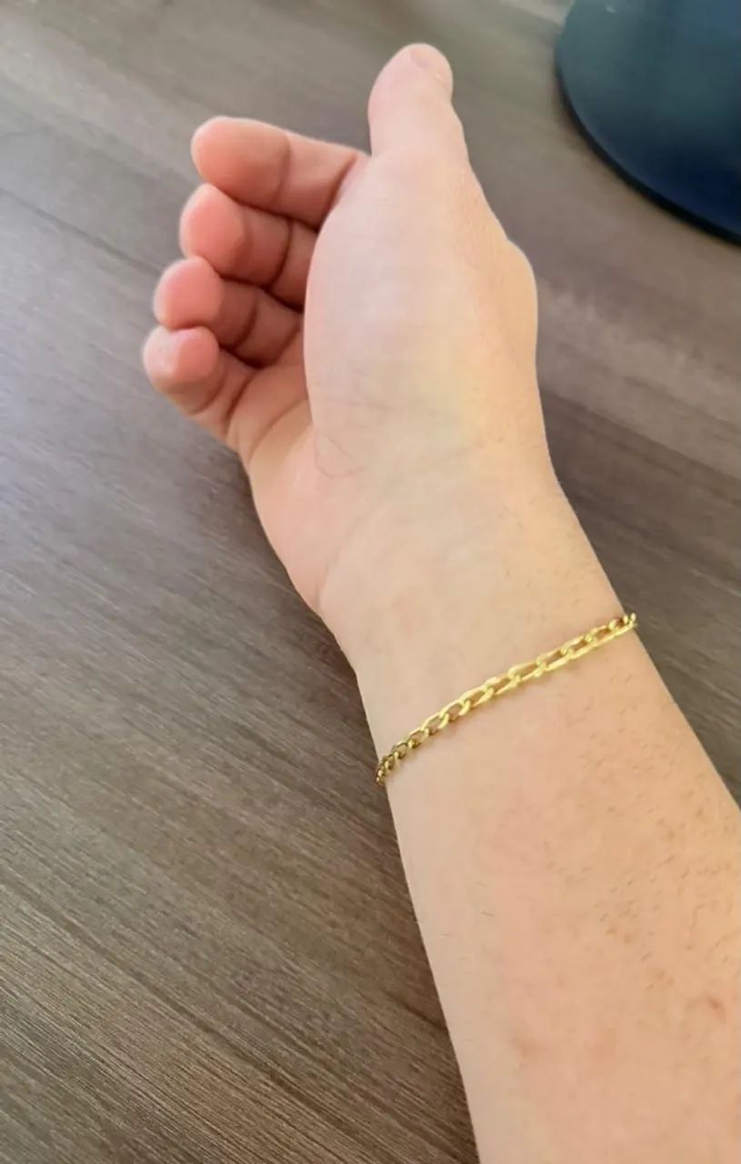 Pulseira ouro 18k 20cm 5.2g