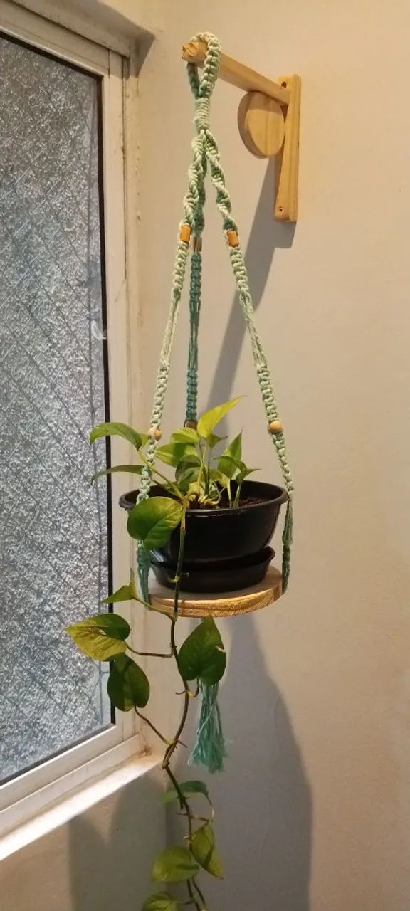 Suporte de plantas macramé  - Foto 3