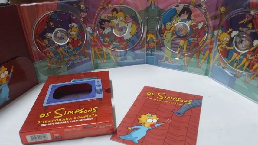 DVD Box Quadruplo Os Simpsons - 5ª Temporada Completa - Edição Para Colecionador ( 23954 ) - Foto 6
