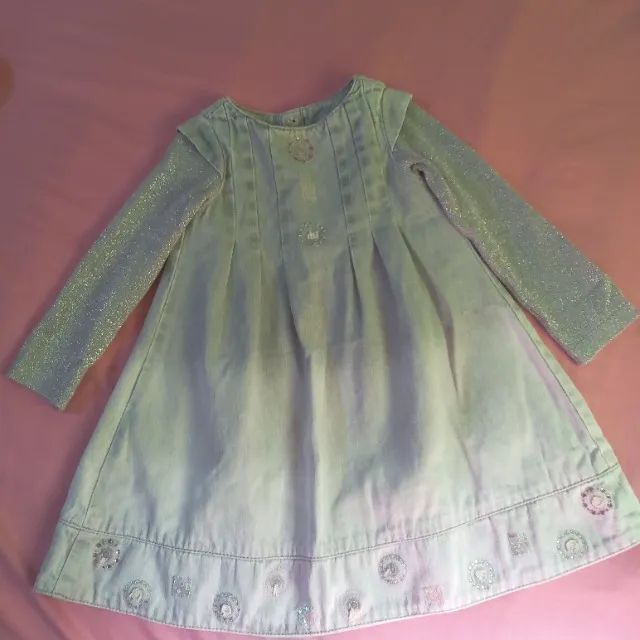 Vestido jeans infantil 