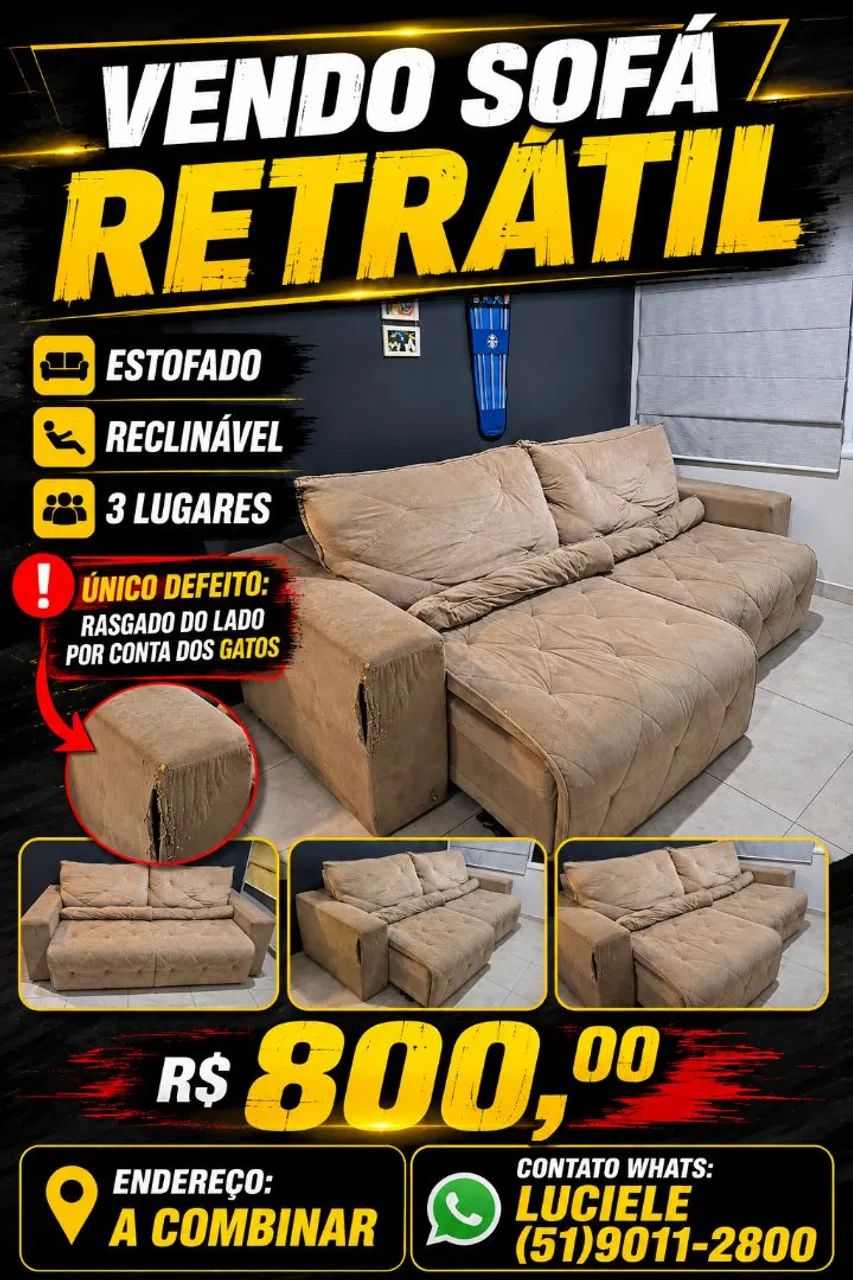 SOFÁ RETRÁTIL 
