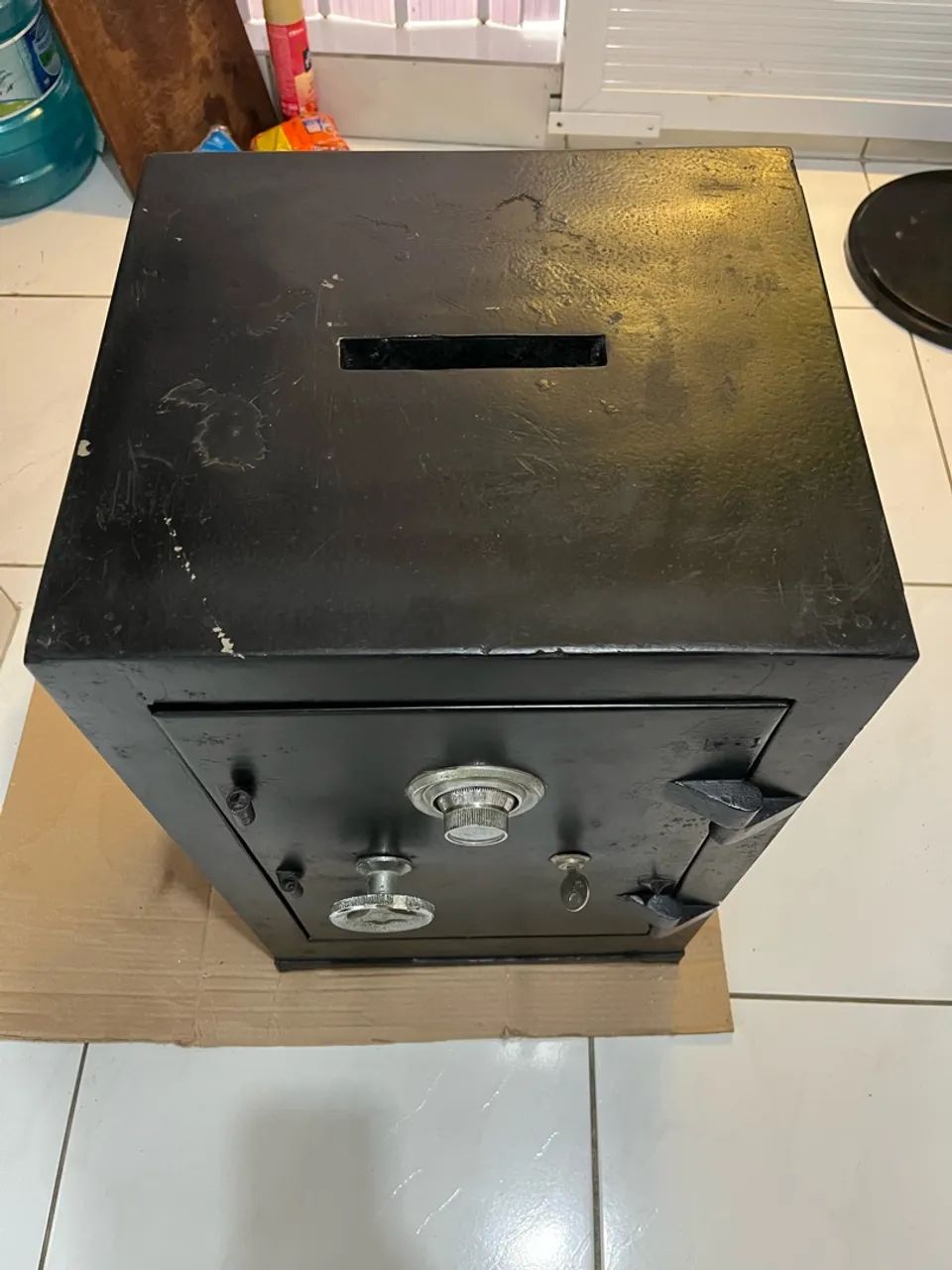 Cofre de Aço Mecânico com Chave e Segredo - 60 cm - Foto 4