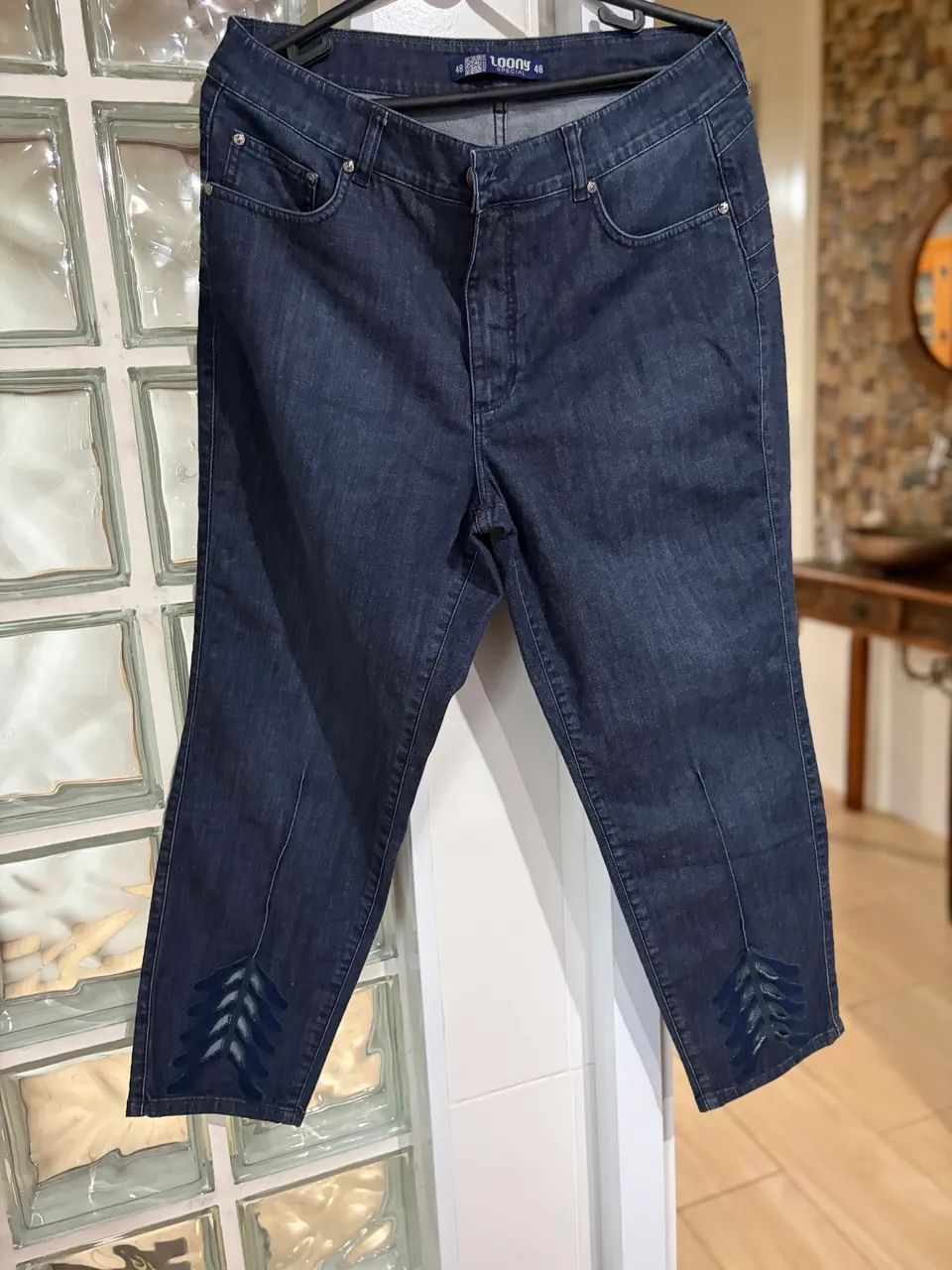 Calça jeans capri loony special 48 - Foto 4