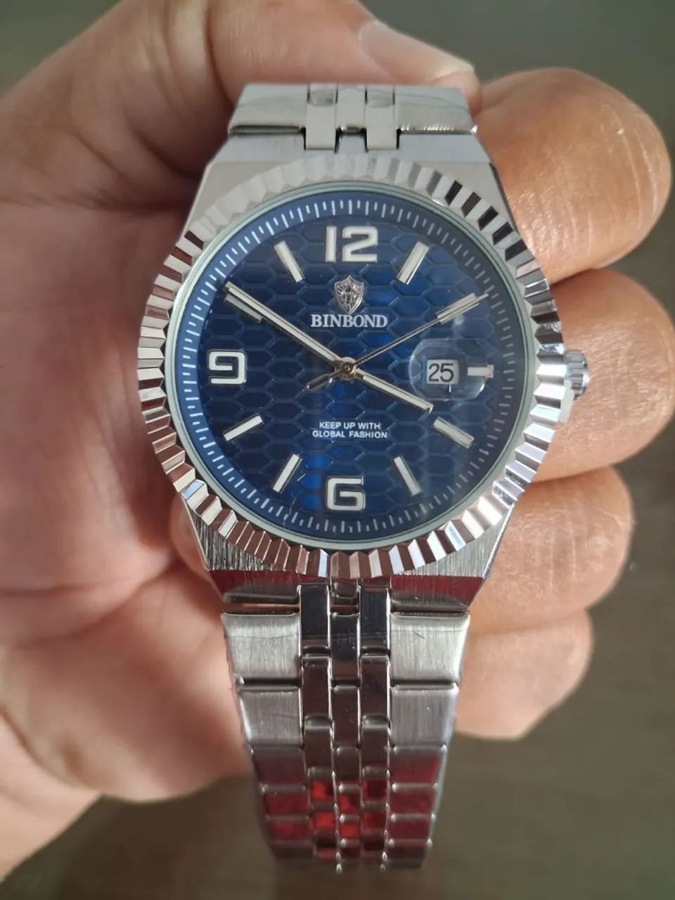 Relógio BINBOND luxury - azul profundo  - novo na caixa.  - Foto 5