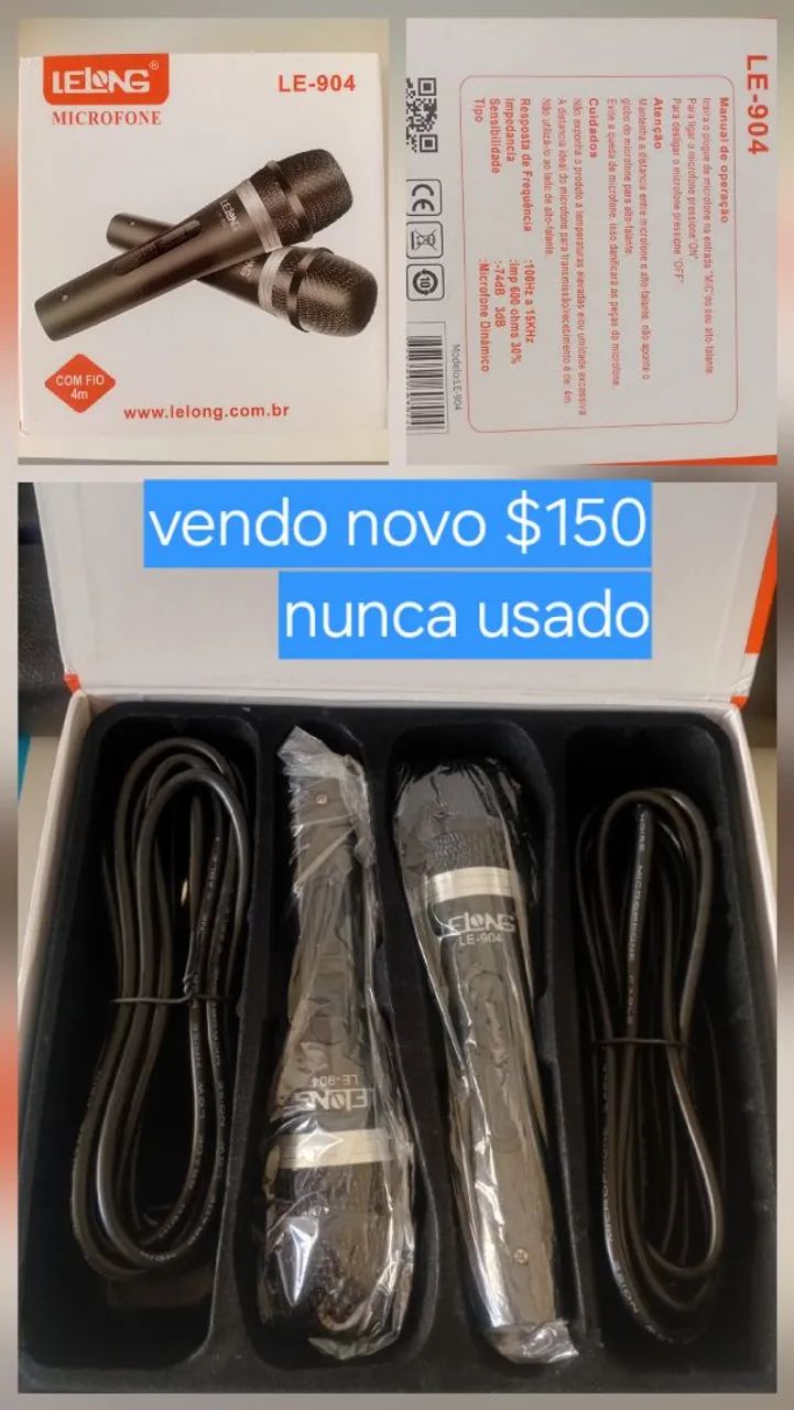 Microfone com fio