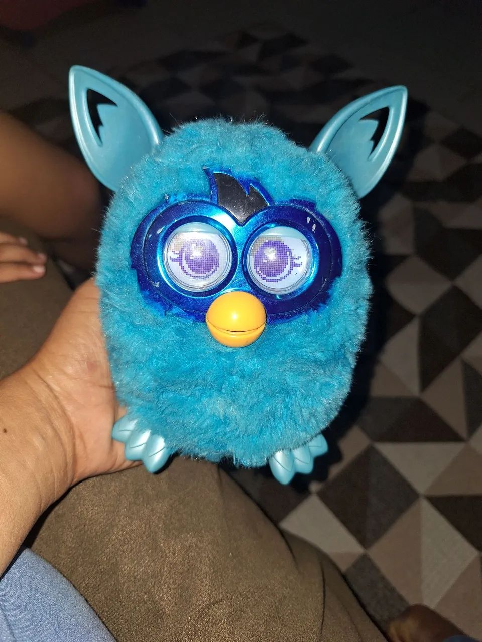 Furby boom azul funcionando perfeitamente importado idioma inglês. - Foto 3