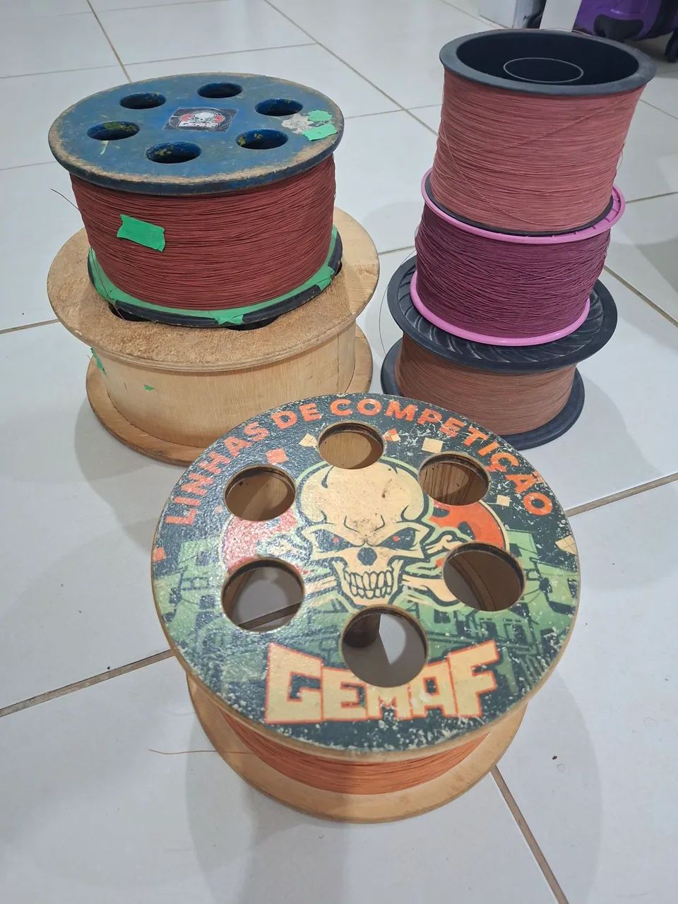 kit linhas e carreilhas