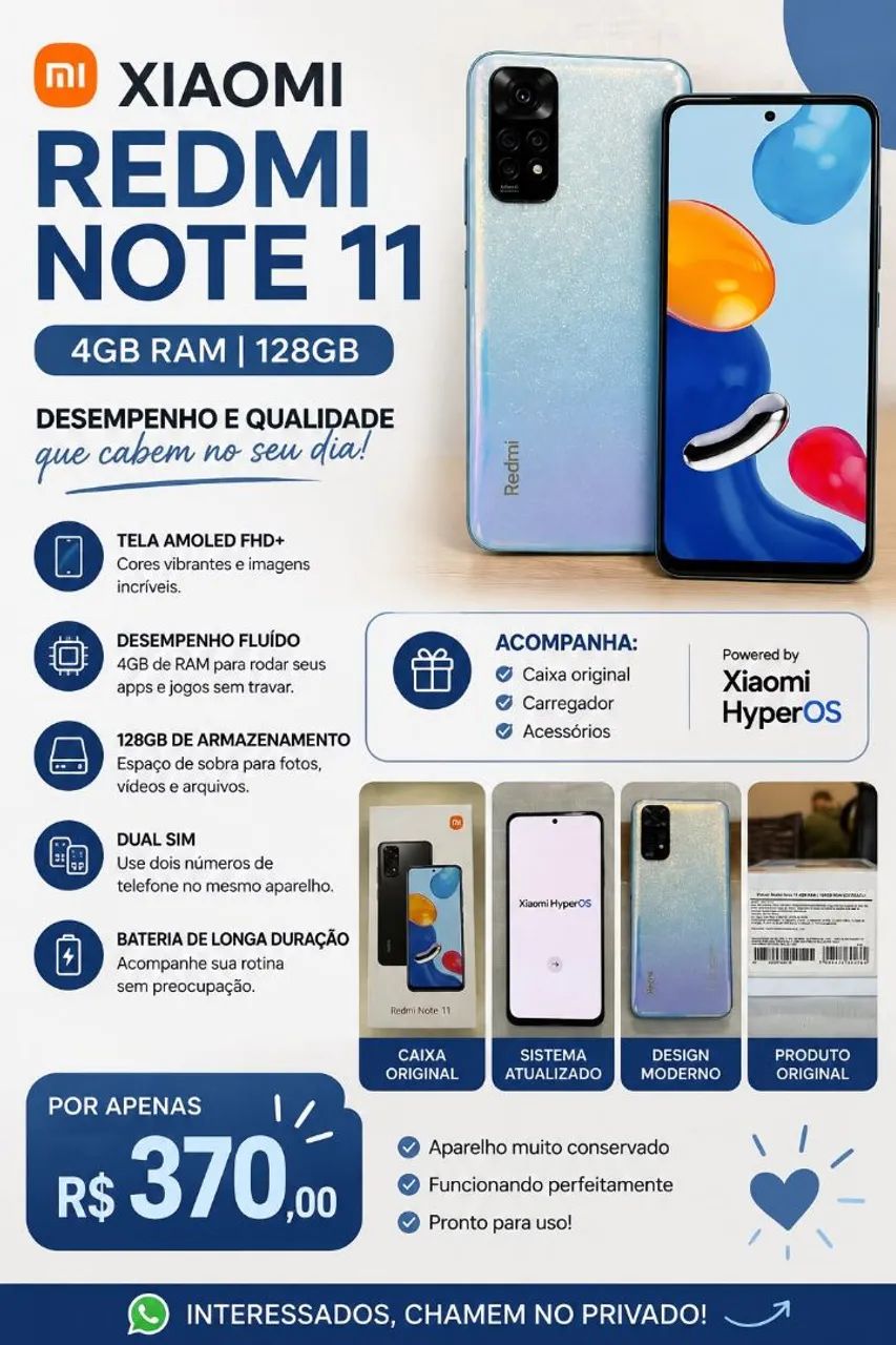 Celular Xaiome Redime Note 11