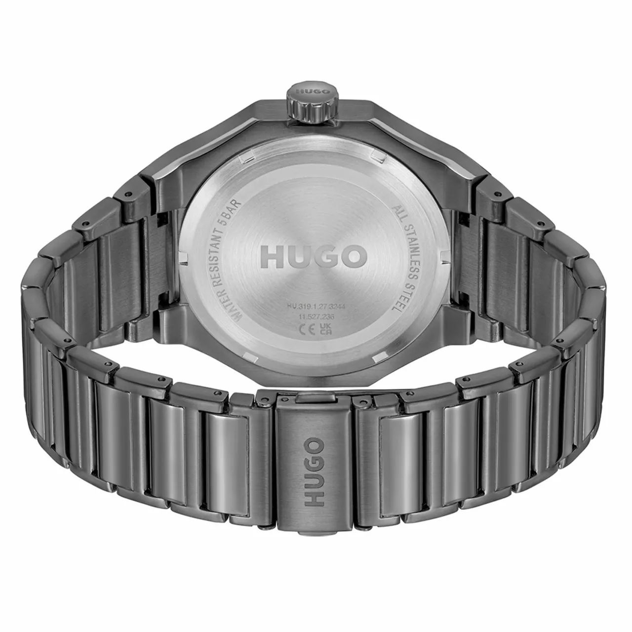 Relógio Hugo Masculino Aço Cinza 1530401 - Foto 3