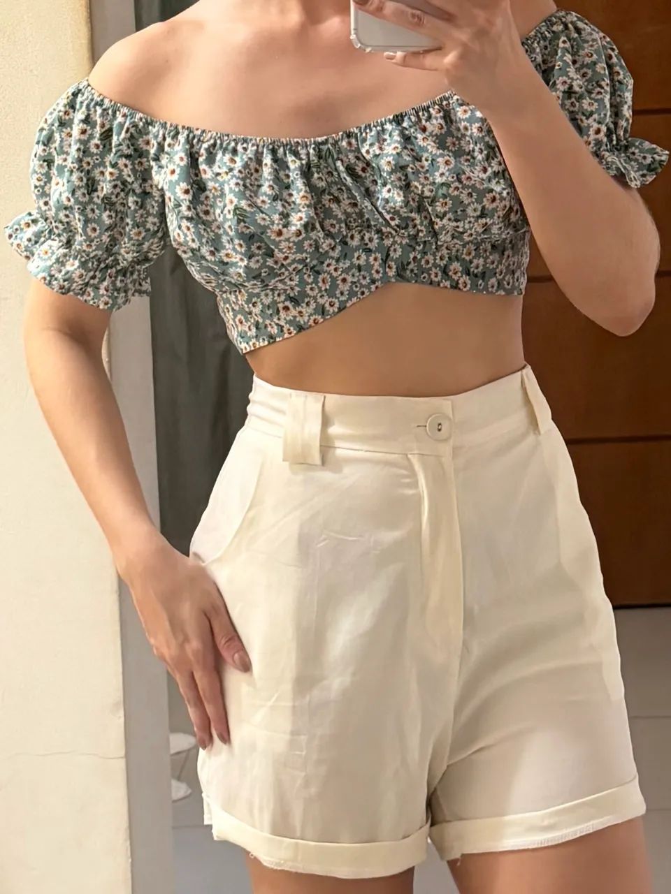 Cropped estampa delicada - Foto 2