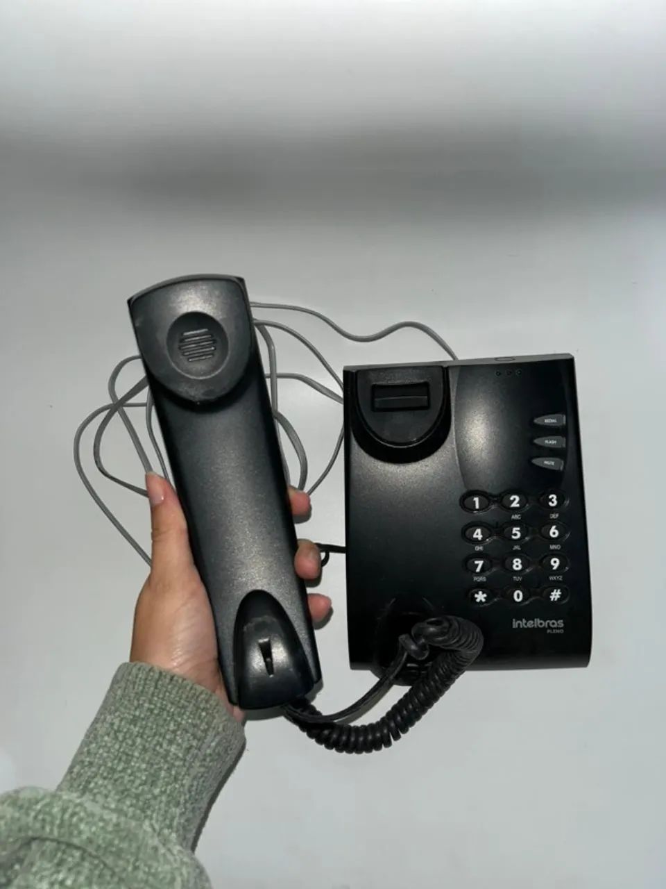 Telefone Intelbras Pleno | Telefone Fixo Com Fio | Mesa | Teclado Numérico | Não sei se fu - Foto 4