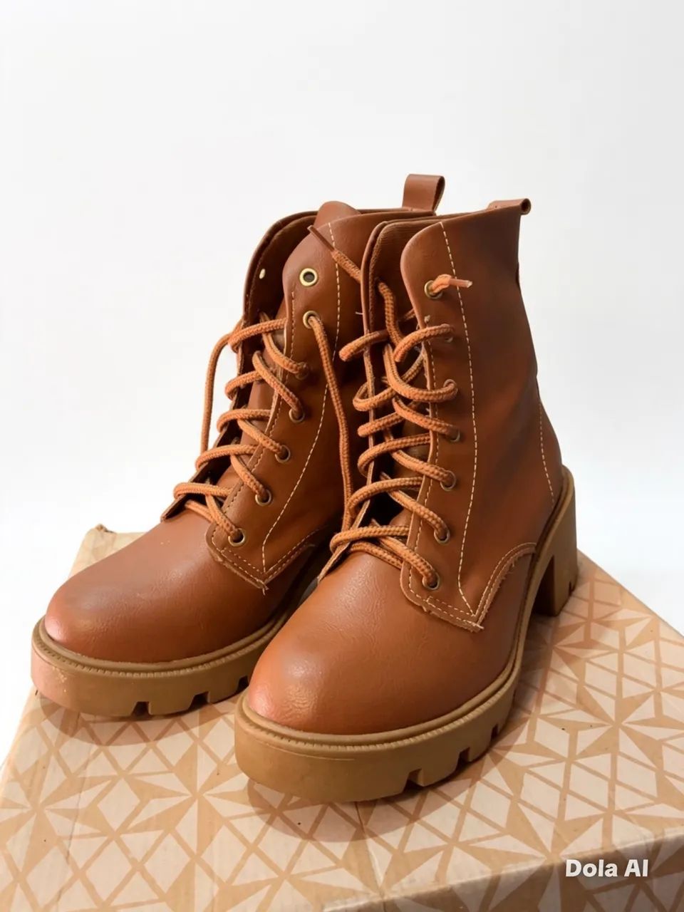 Coturno Bota Caramelo 