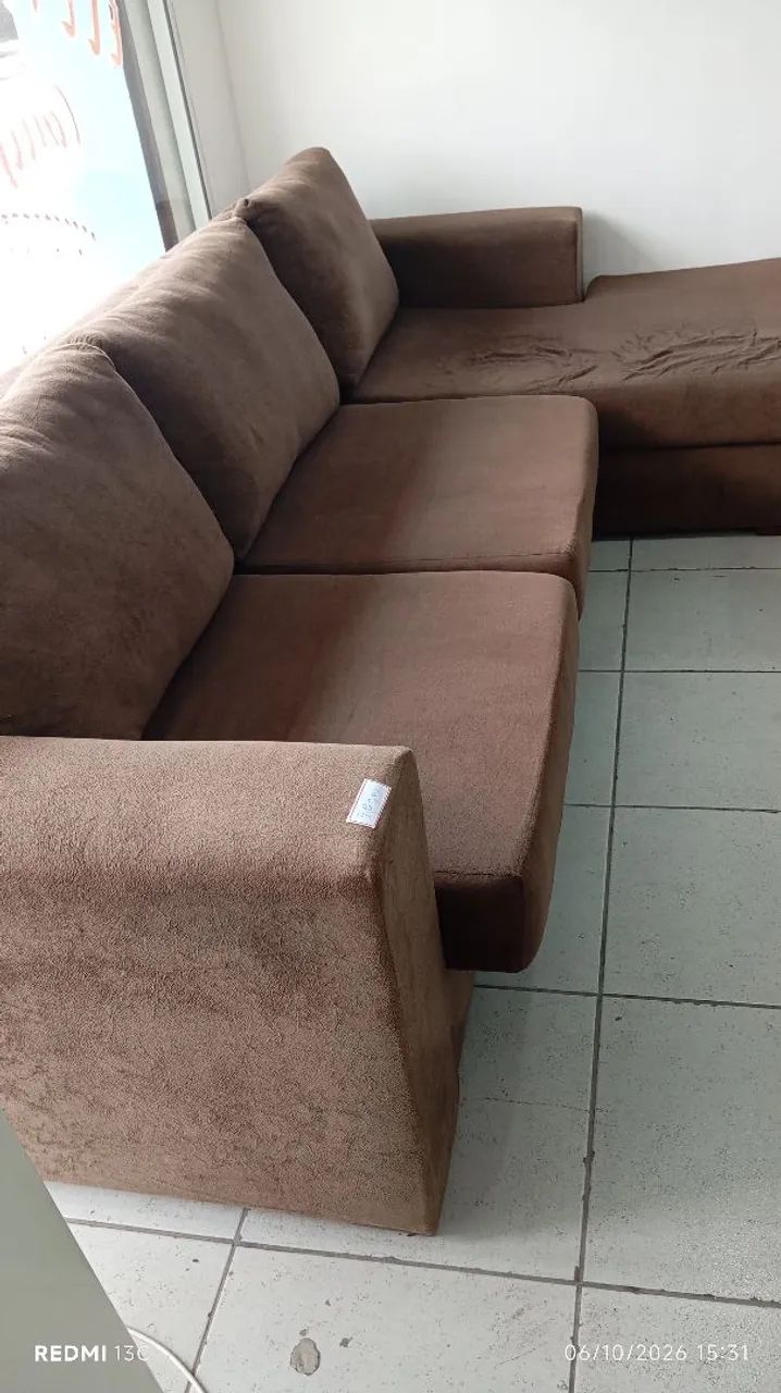 Vendo sofá com chaise 3 lugares - Foto 2