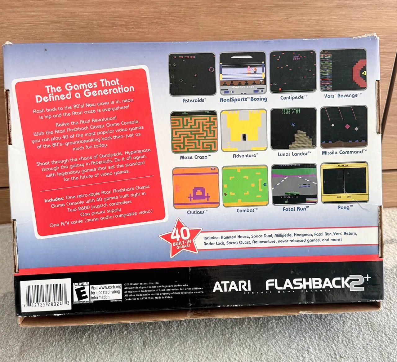 Atari Flashback 2+, com 40 Jogos Embutidos  - Foto 2