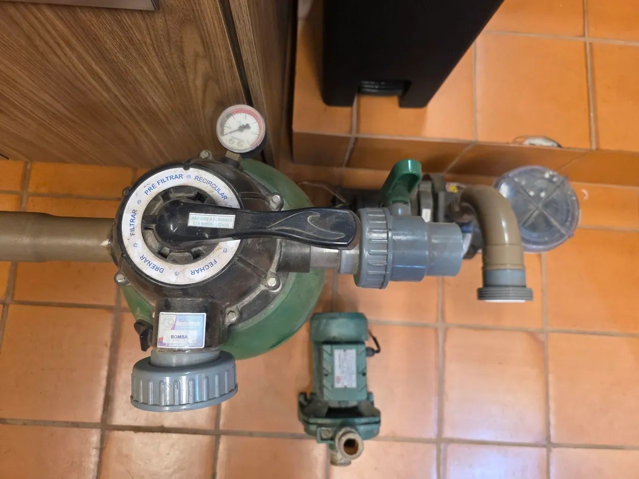 Kit Filtro de areia, Motobomba e bomba centrífuga para piscina - Foto 6