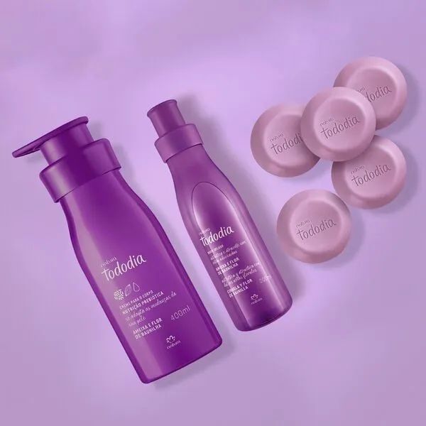 Kit todo dia baunilha e flor de pera natura (3 produtos)