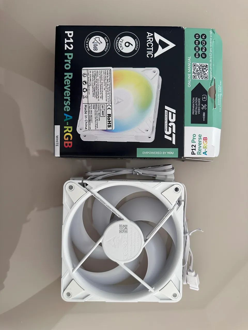 Fan Reversa ARCTIC P12 Pro A-RGB 120mm PWM