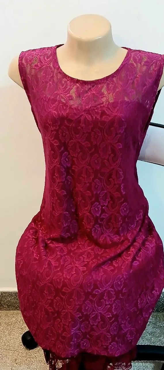 Vestido com renda 