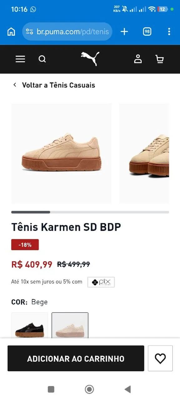 Tênis Puma ORIGINAL - NOVO - Foto 2