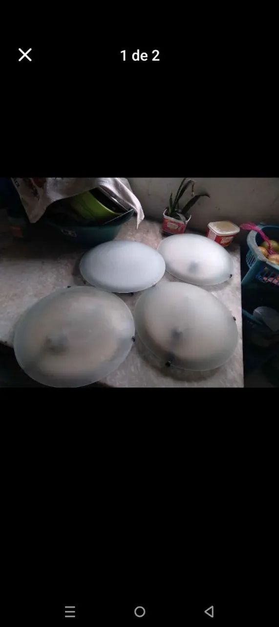 4 luminárias de teto - Foto 2