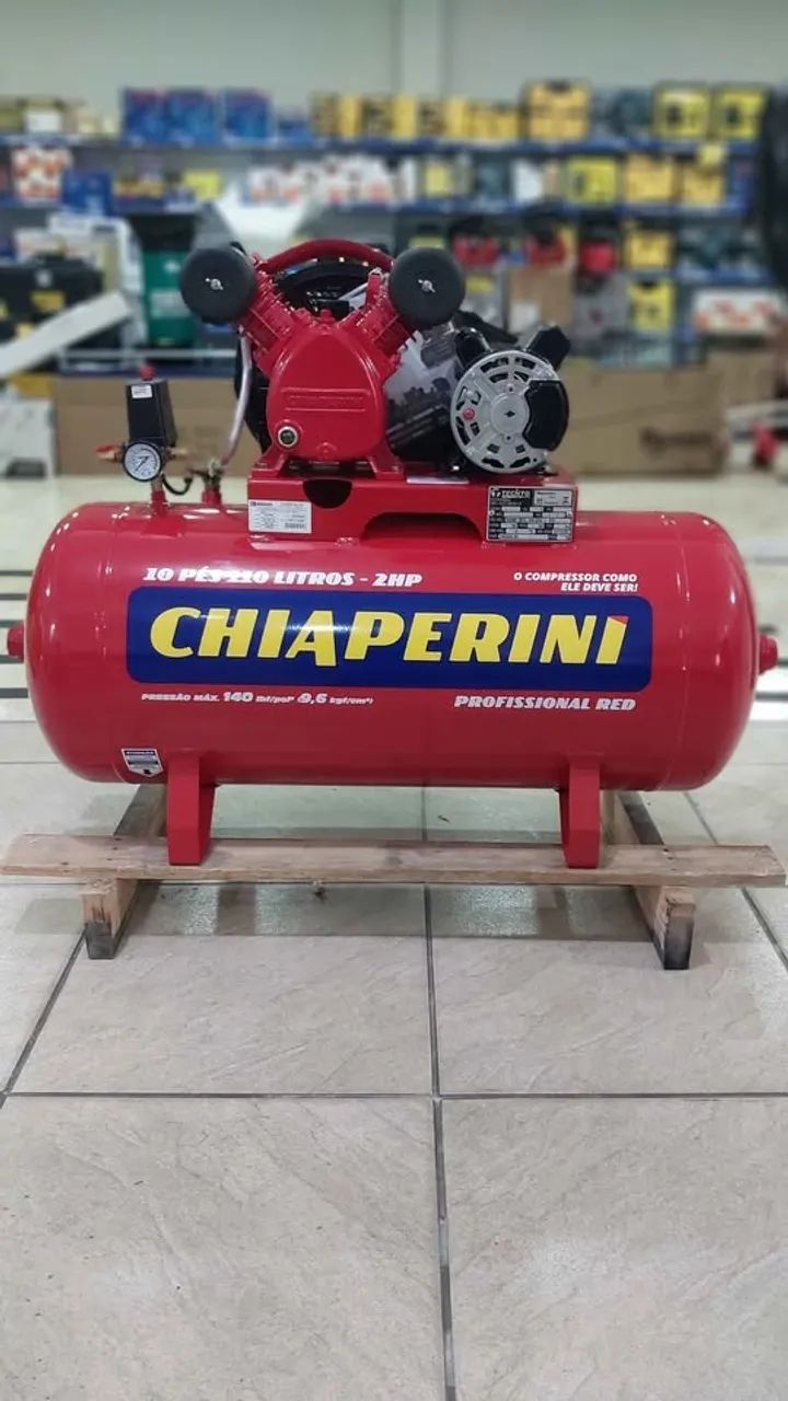Compressor de ar Chiaperini 110L 140Libras 2hp - Novo/Loja - Foto 2