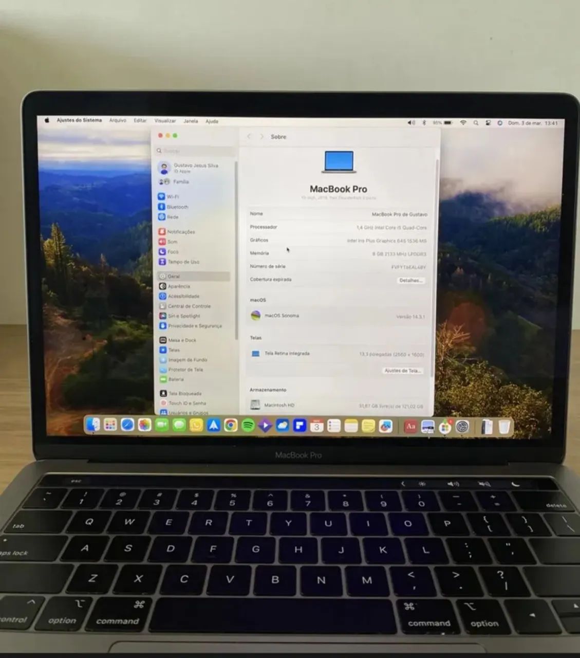 Macbook Pro Touchbar - 8GB - SSD250GB - Foto 3