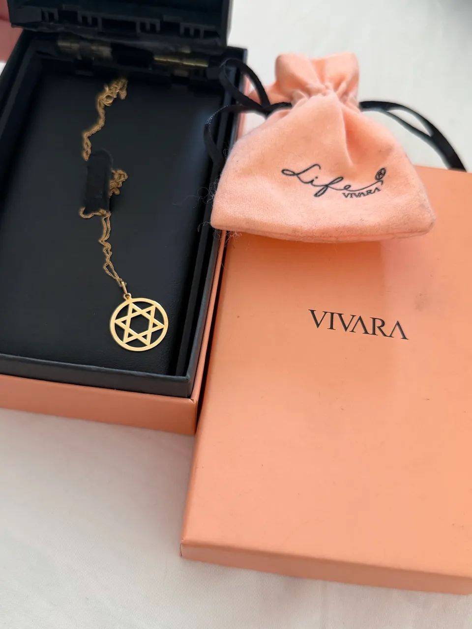Colar e pingente VIVARA ouro 18k com nota - Foto 2