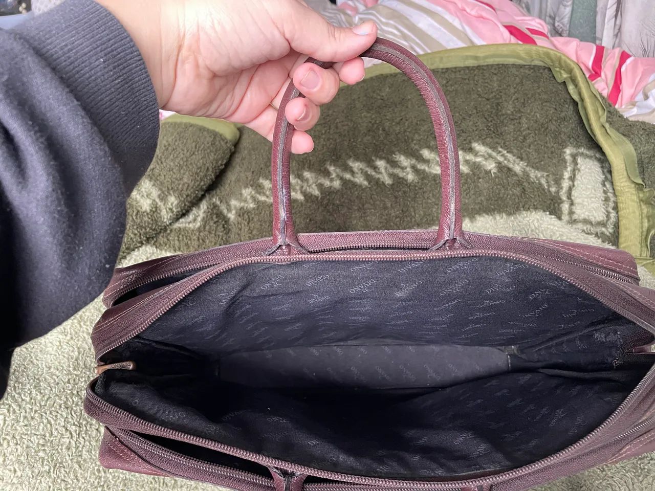 Bolsa Masculina Vintage Couro - Foto 4