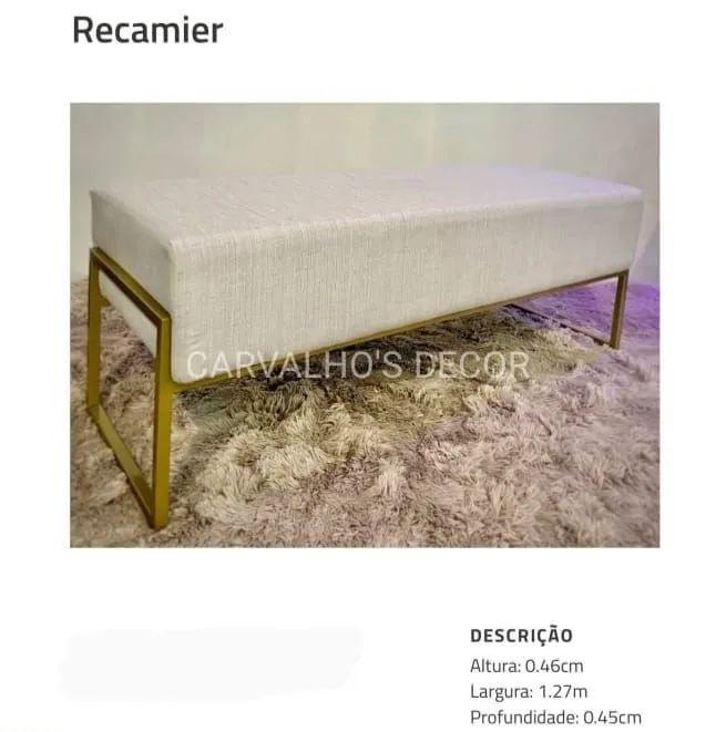 Recamier de LUXO (moderno com base de metal)  - Foto 3
