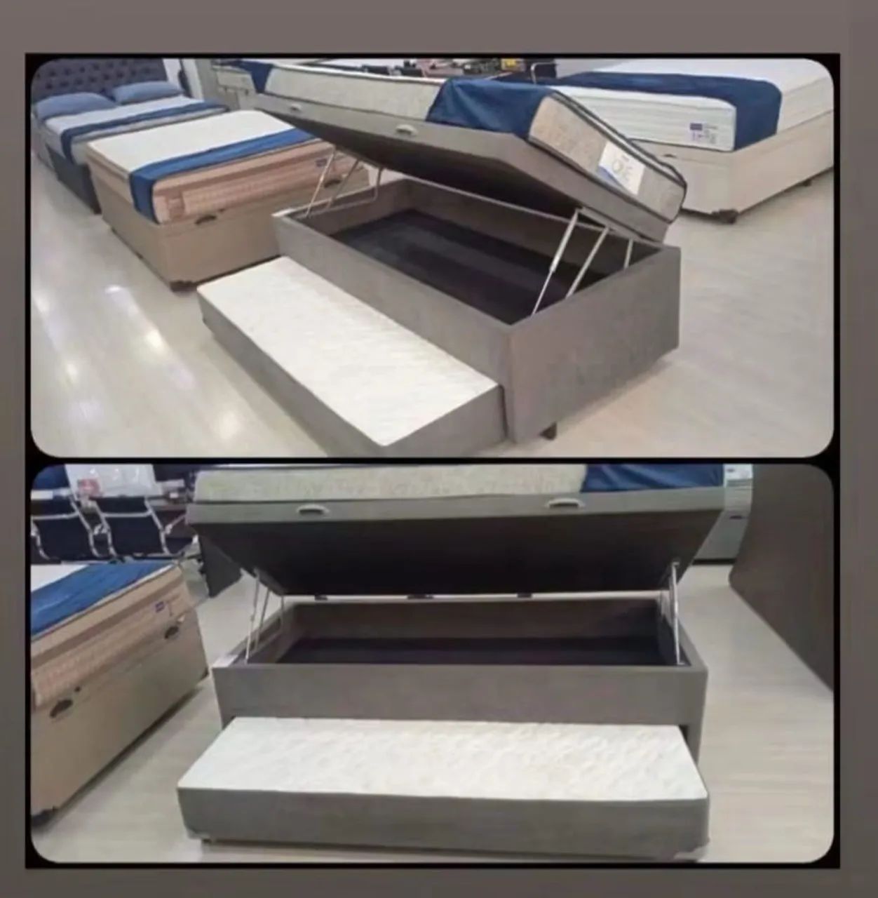 cama baú solteiro 3 em 1 (probel)