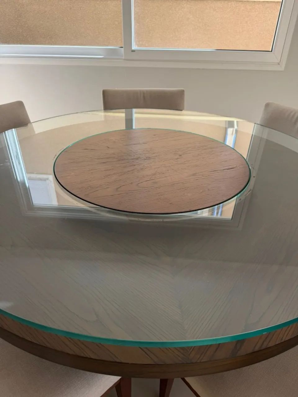 Mesa de Jantar BRETON Redonda & 6 Cadeiras Estofadas - Foto 3