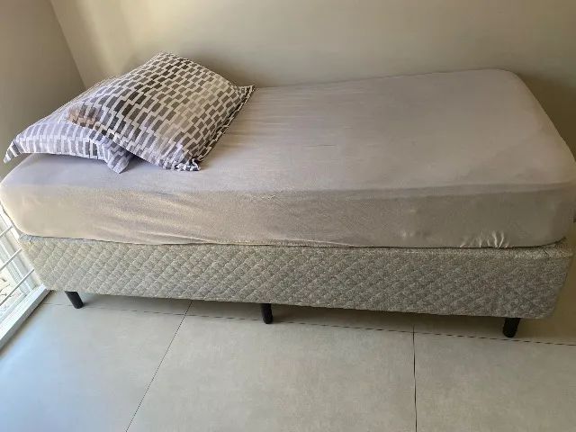 Cama solteiro box e colchão  - Foto 2