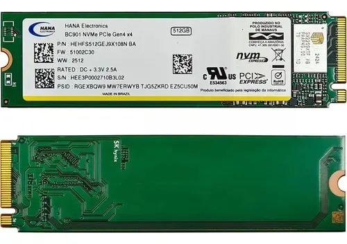 SSD 512GB M.2 NVMe PCIe Gen4 x4 - Armazenamento - Planalto Vinhais