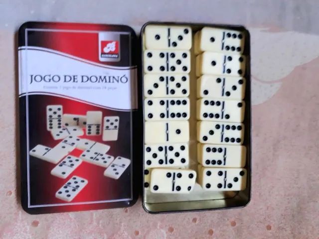Jogo de dominó (2 peças com pequenos defeitos nos cantos), sem comprometer a funcionalidad - Foto 3