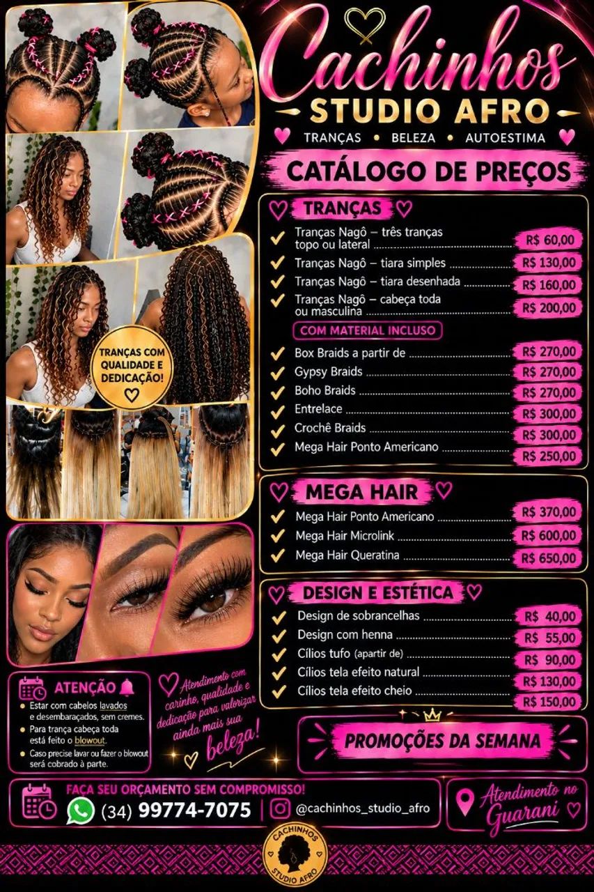 Trancista e aplicação de mega hair 