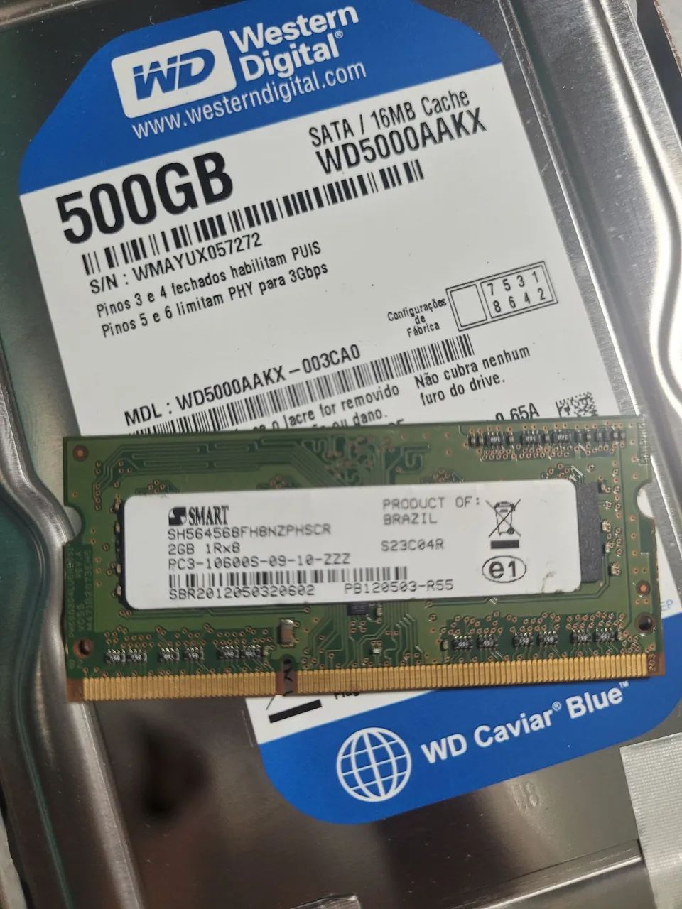 Kit peças computador.