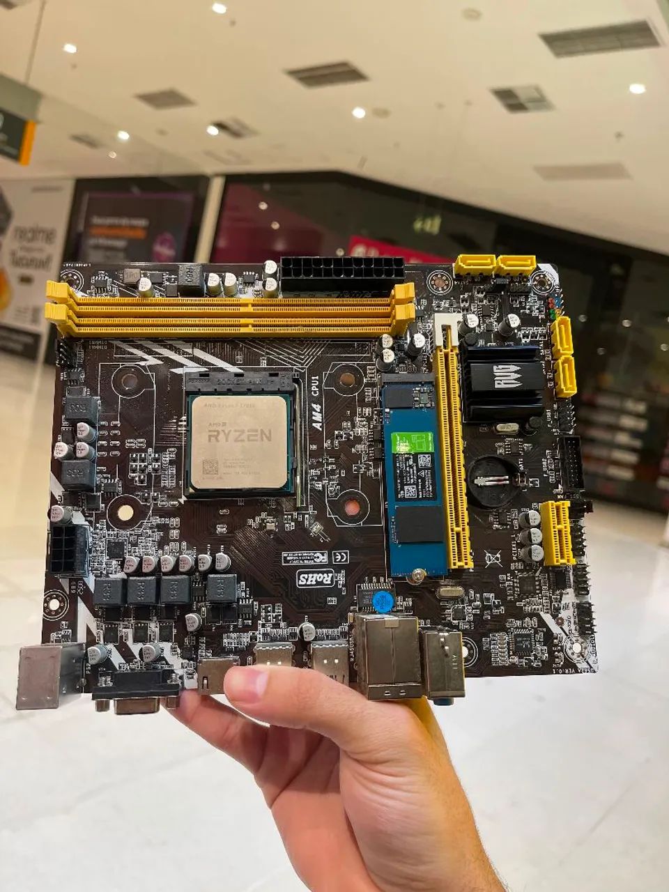 PLACA-MÃE A520M AM4 - OPORTUNIDADE! ? - Foto 2