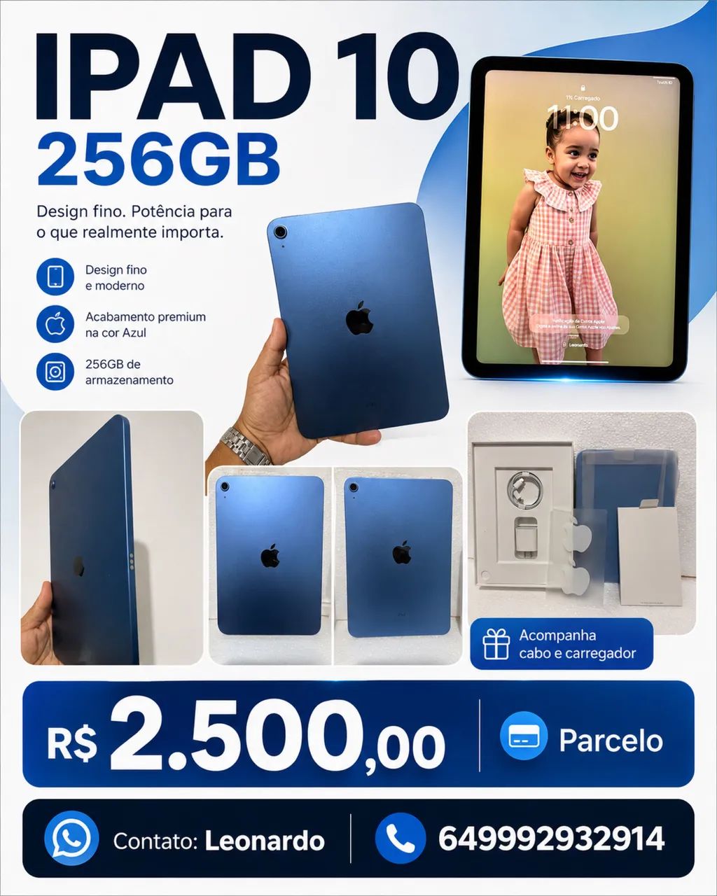 iPad 10 256 Gb azul - Foto 4