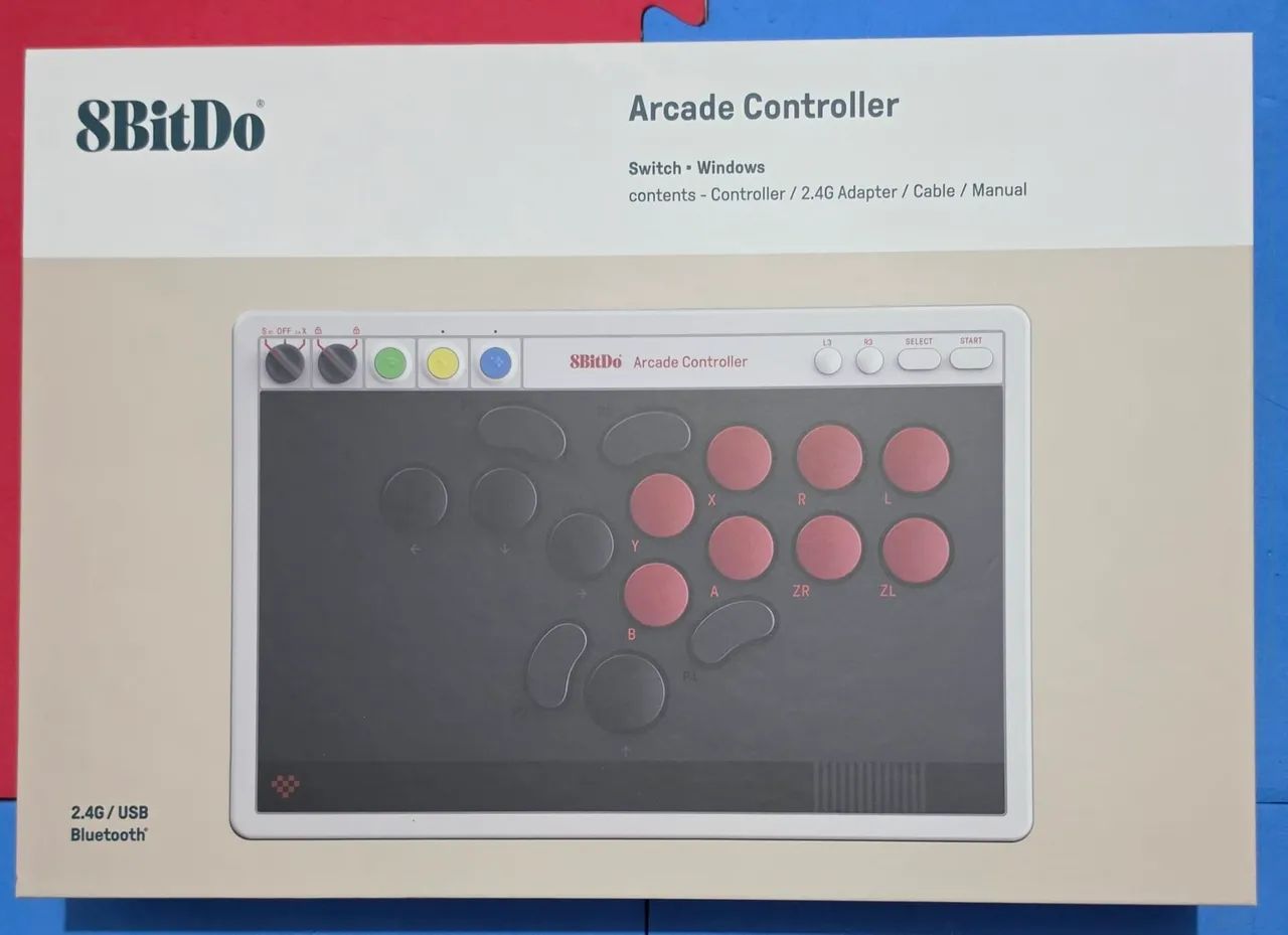 Controle Arcade 8BitDo para Nintendo Switch e Windows ESTADO DE NOVO