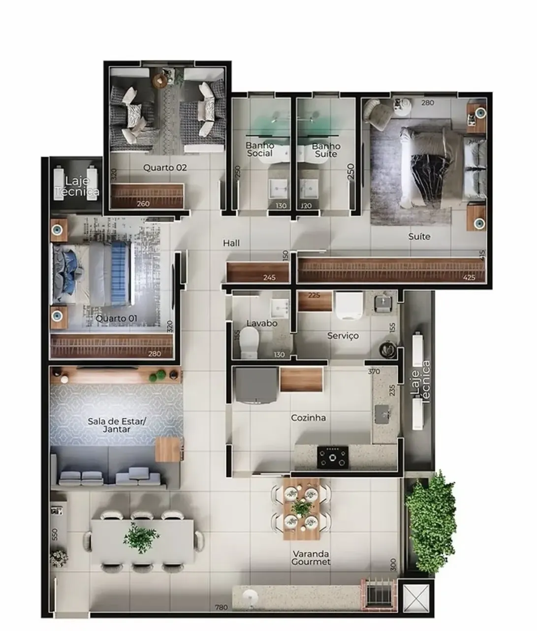 PLANTA 102m²