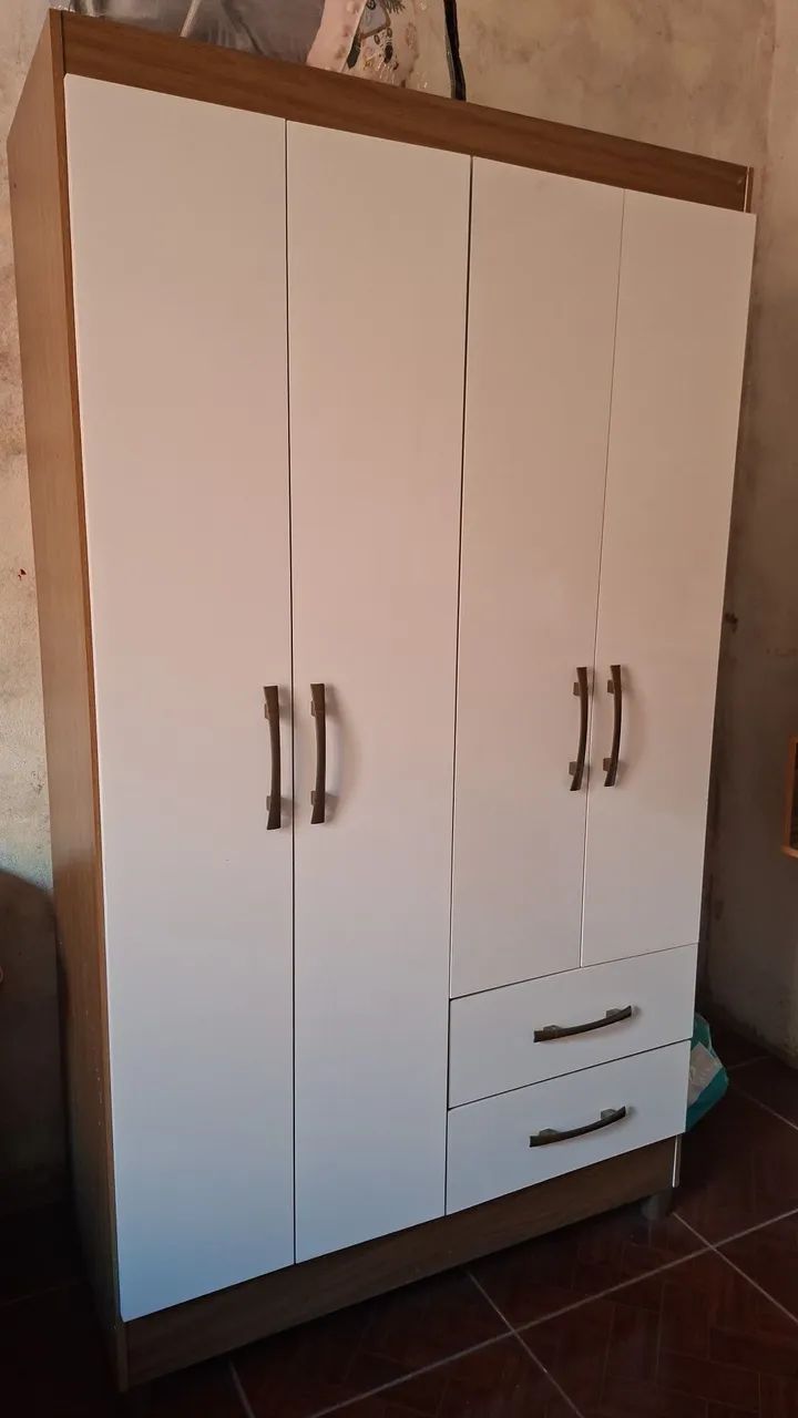 Guarda roupa e painel. - Foto 3