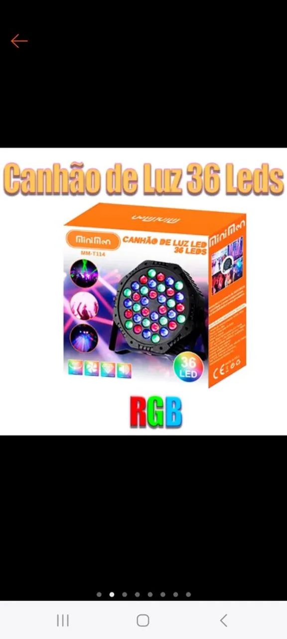 Canhão refletor 36 leds